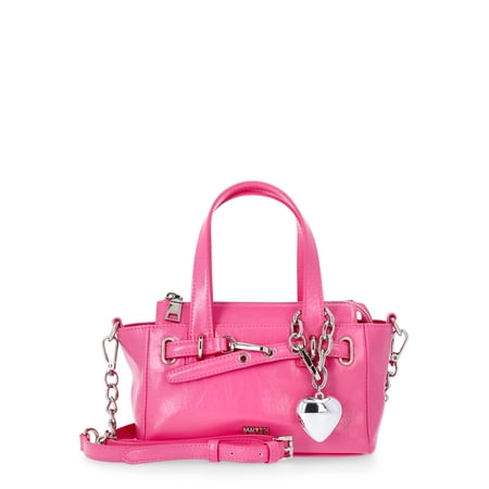 Madden NYC Women's Clip Belt Satchel, Pink