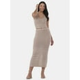 thumbnail image 1 of Madden NYC Women’s Cotton Crochet Tank Top and Midi Skirt Set, 2-Piece, Sizes XS-XXL, 1 of 4