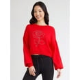 thumbnail image 1 of Madden NYC Women's Cropped Sweater, Midweight, Sizes XXS-XXL, 1 of 5