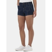 Madden NYC Women’s Denim Utility Shorts, 2.75” Inseam, Sizes XS-XXL
