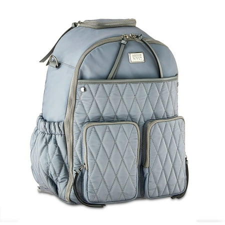 Madden NYC Women's Diaper Backpack Quilted Grey