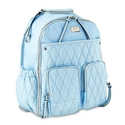 Madden NYC Women's Diaper Backpack Quilted Light Blue