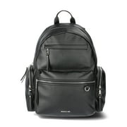 MADDEN NYC 18.5" Women's Dome Backpack with Front Pocket and Removable Pouch, Black