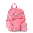 thumbnail image 1 of Madden NYC Women's Dome Pocket Backpack with Pouch, Coral, 1 of 4