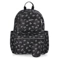 thumbnail interactive-video image 1 of Madden NYC Women's 18.5" Dome Backpack with Front Pocket and Removable Pouch, Black Bow, 1 of 6