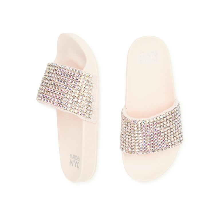Madden girl glitter slides hotsell