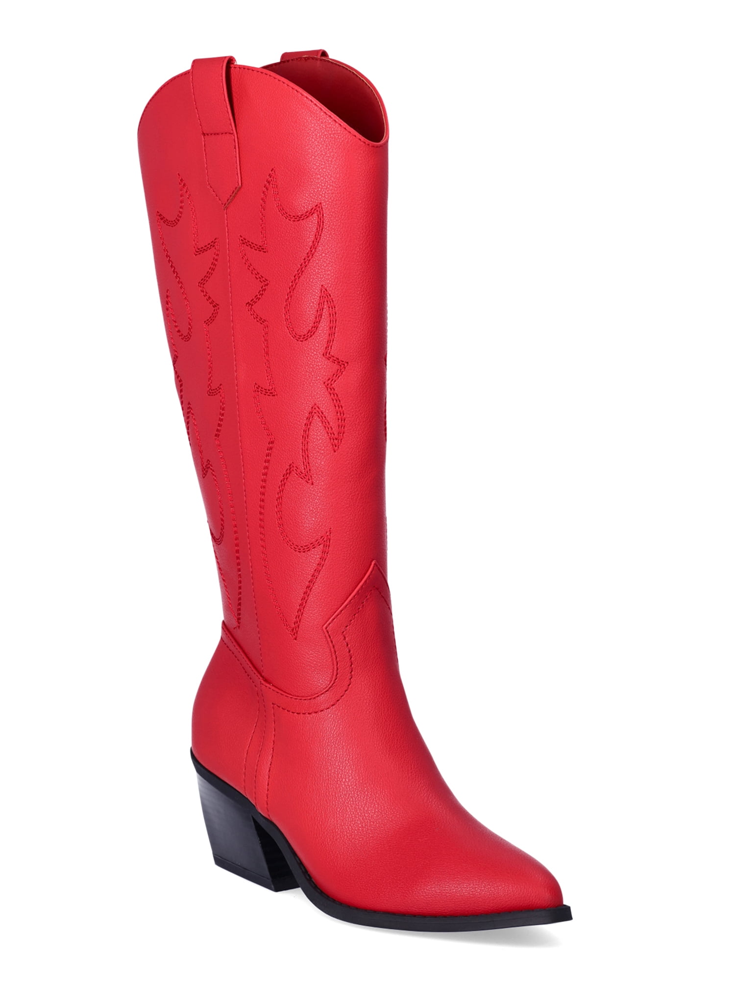 Madden NYC Studded Faux Suede Western Boots – Chic Tan Design