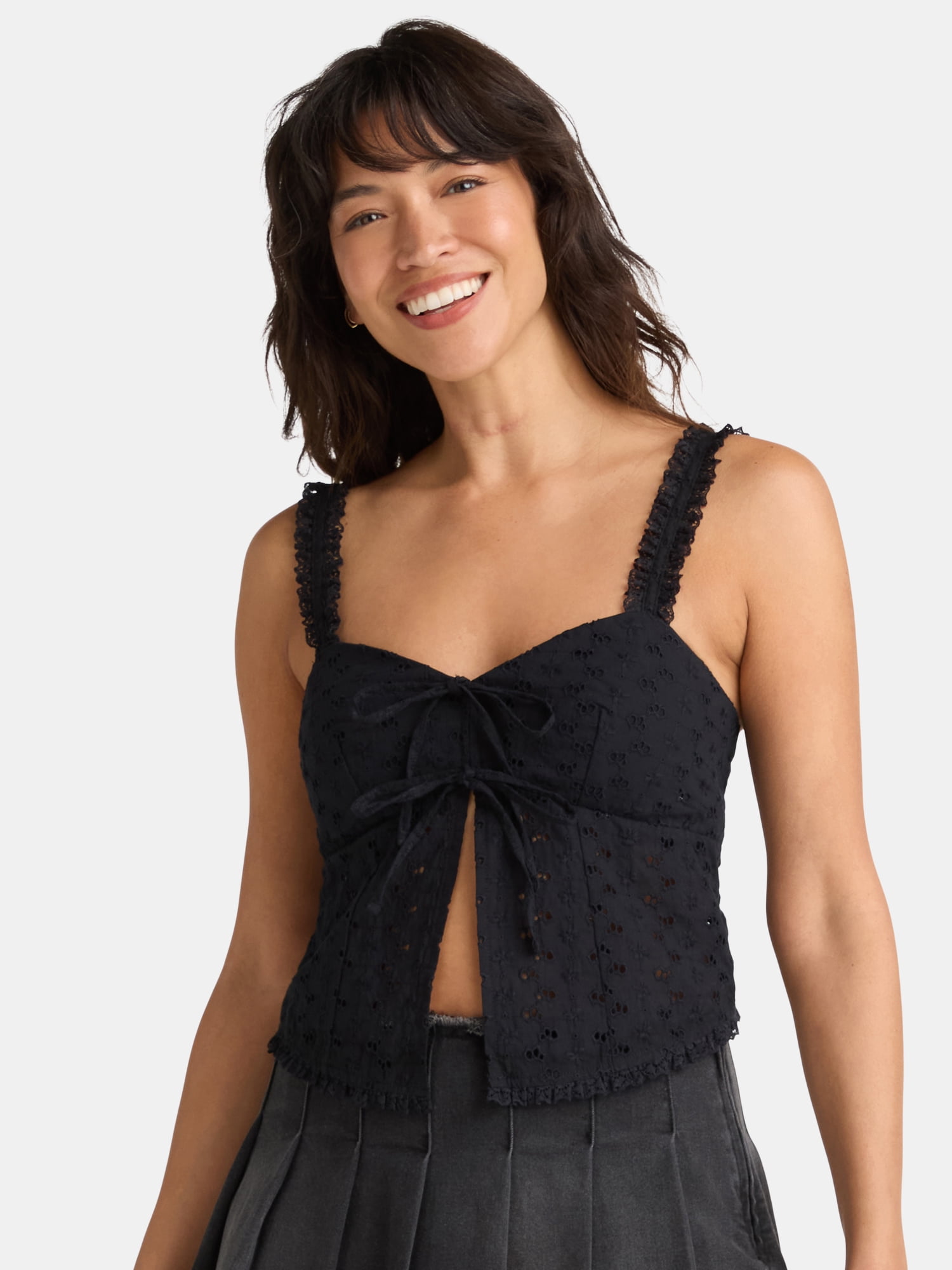 トップス AND MARY Mew fill tops トップス AND MARY Mew fill tops Buy Rose Pink Lettuce Hem