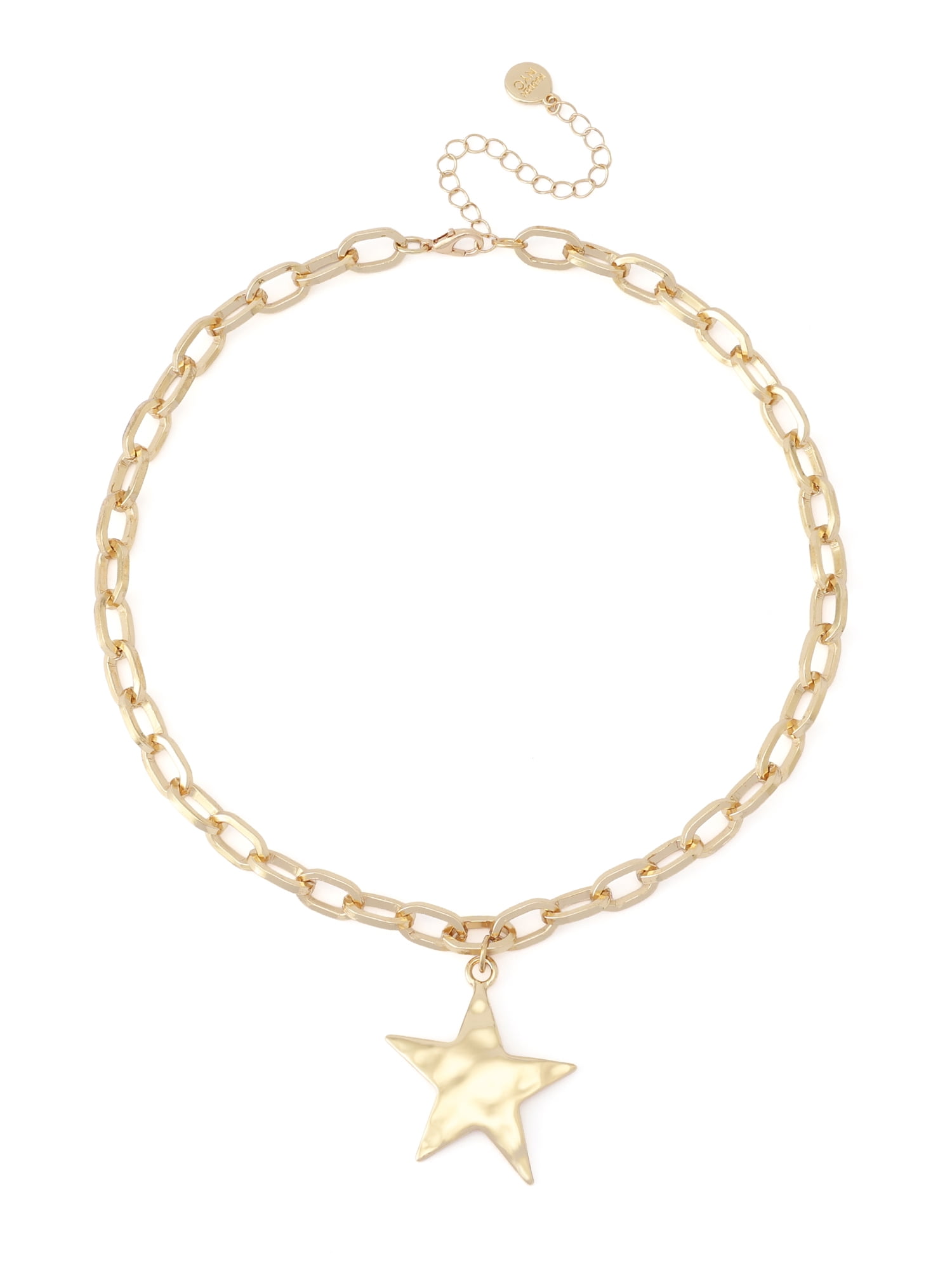 Madden NYC Women's Fashion Gold-Tone Star Pendant Necklace