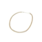 Madden NYC Women's Fashion Two Tone Mixed Chain Necklace Set, 3-Piece