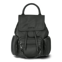 Madden NYC Women's Flap Backpack, Black