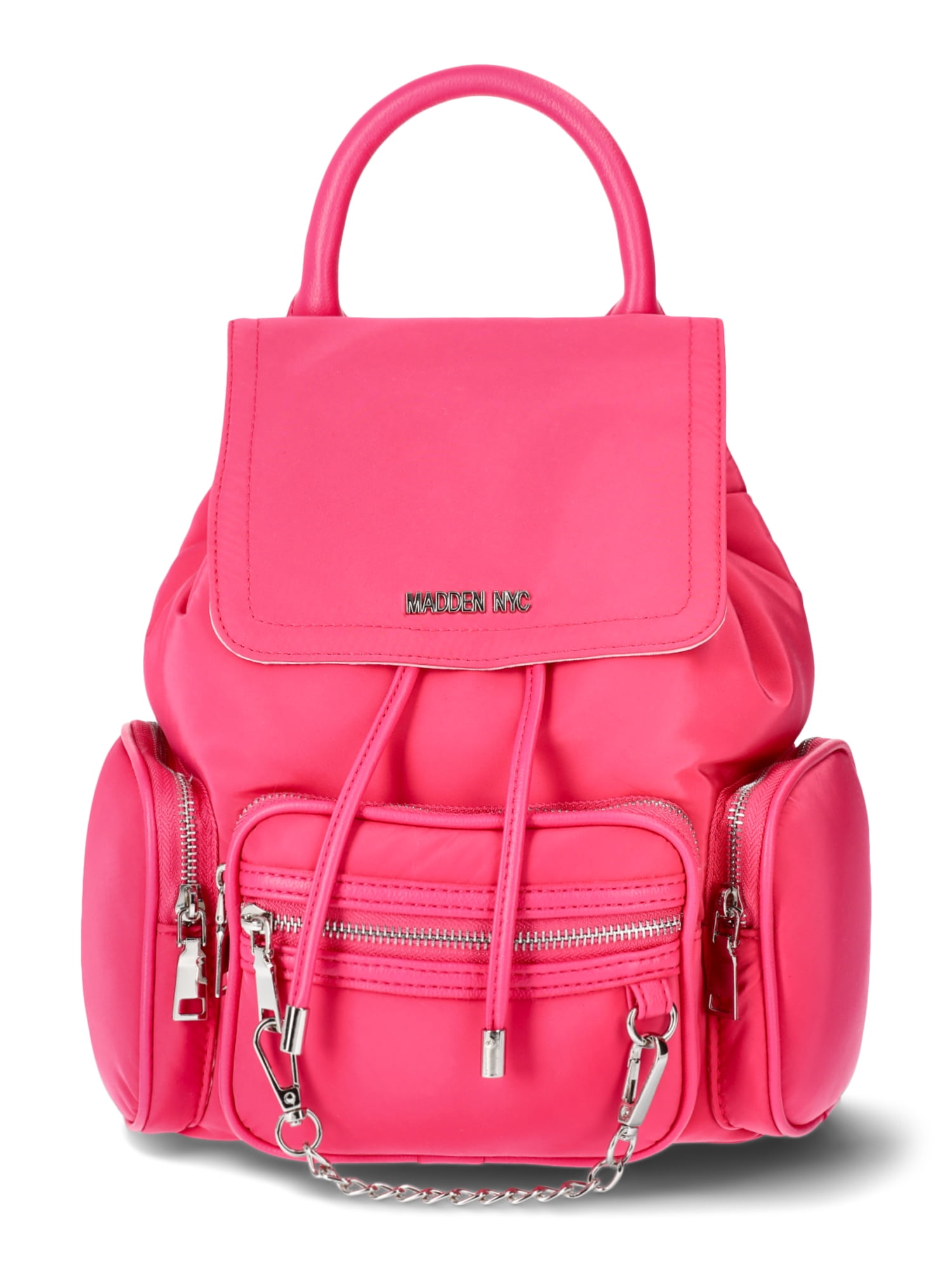 Madden NYC Women's Flap Backpack, Fuschia