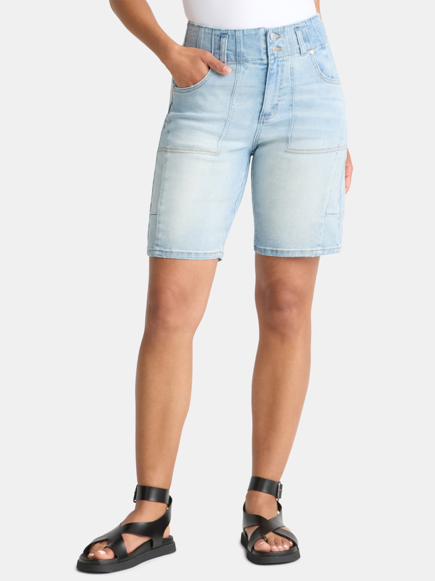 Madden NYC High Rise Short with Side Seams, Women's