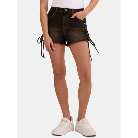 Madden NYC High Rise Lace-up Cheeky Short, Women's