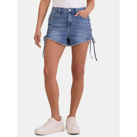 Madden NYC High Rise Lace-up Cheeky Short, Women's