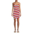 thumbnail image 1 of Madden NYC Women's Juniors Juniors Double Strap Ruched Front Mini Dress, 1 of 5