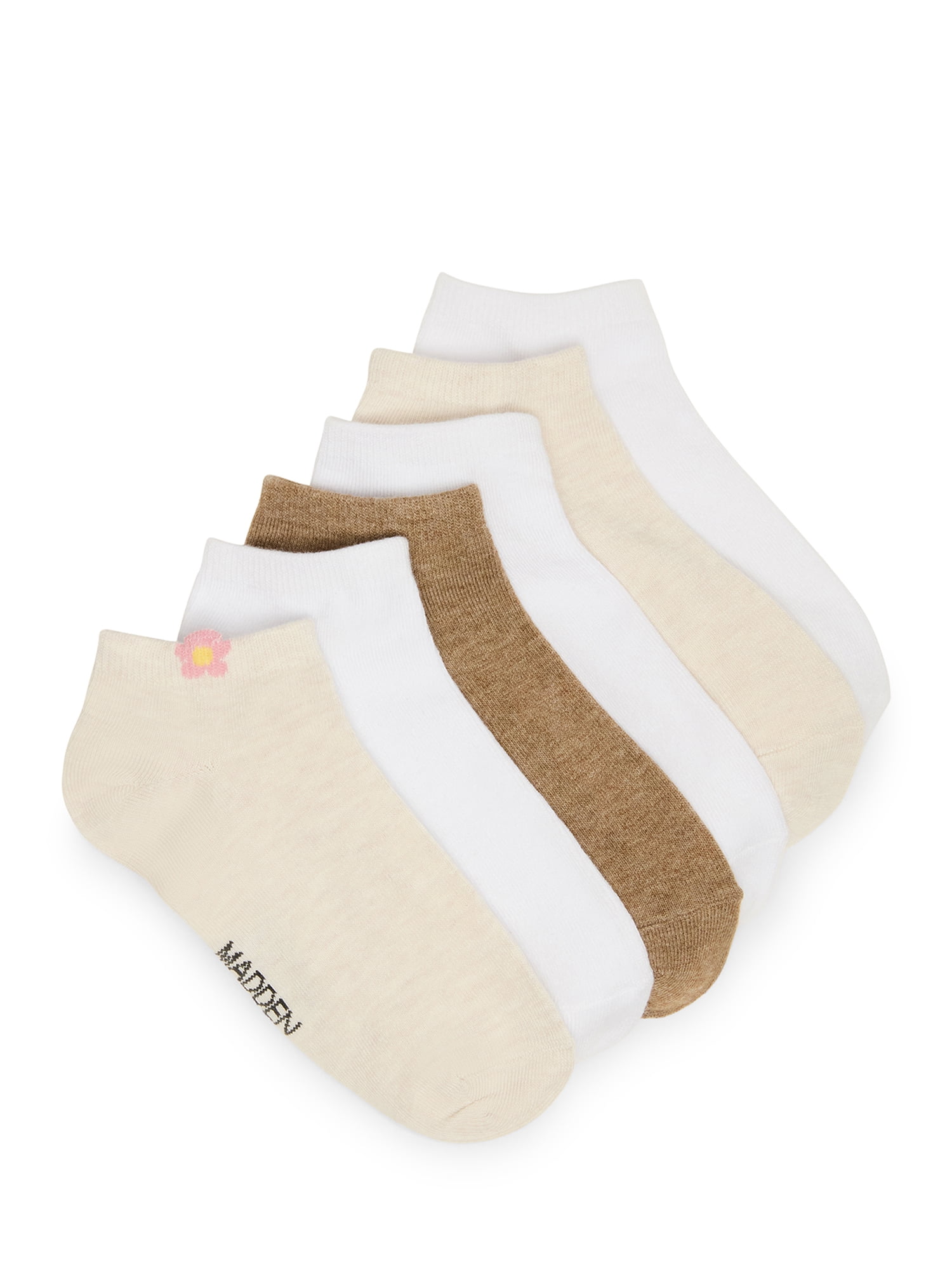 Madden NYC Women's Low-cut, 6-Pack, Fits Shoe Size 5-10