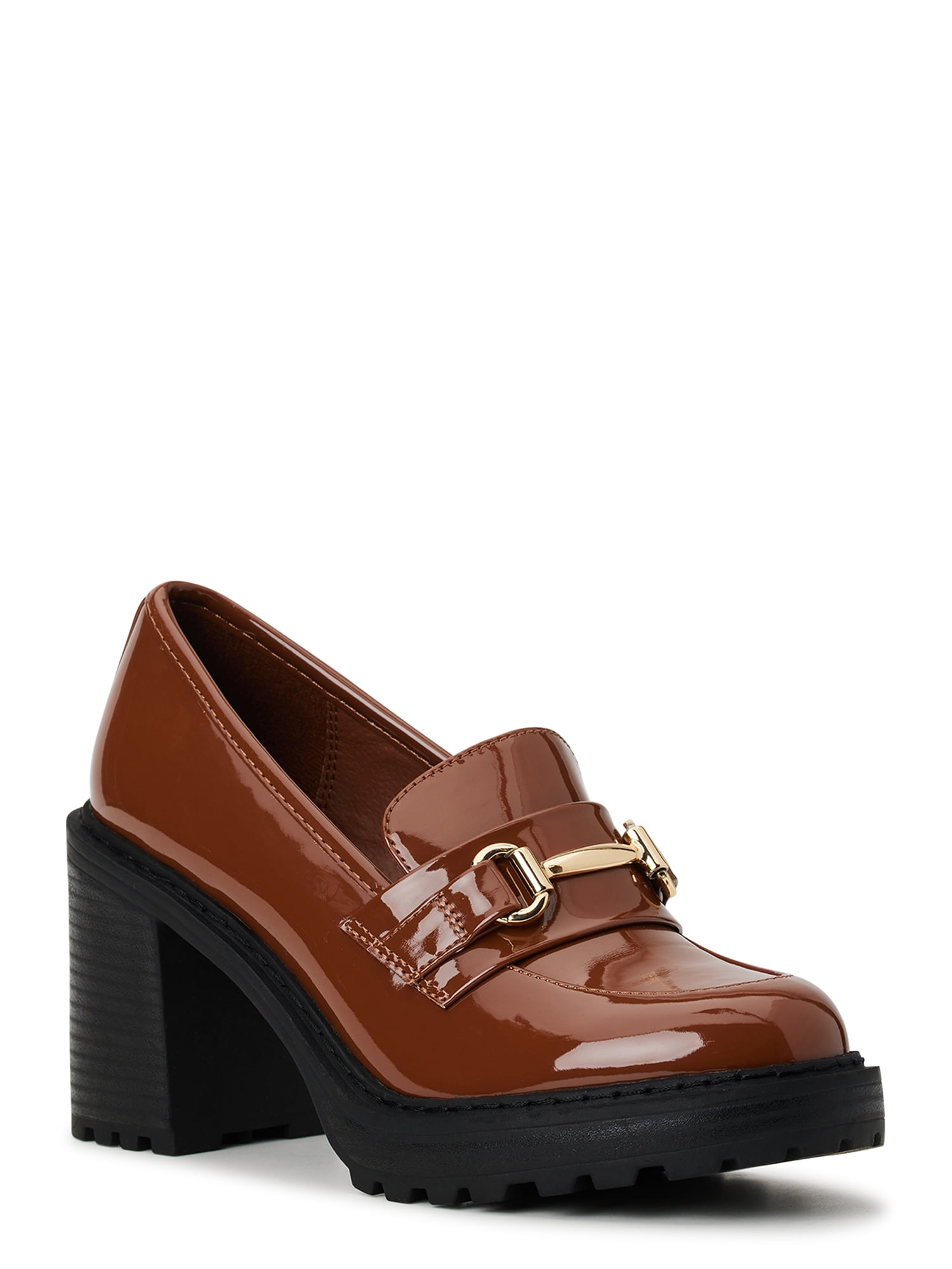 Madden NYC Women's Lug Heel Platform Penny Loafers