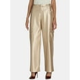 thumbnail image 1 of Madden NYC Women’s Metallic Cargo Flare Pants, 32” Inseam, Sizes XXS-XXL, 1 of 5