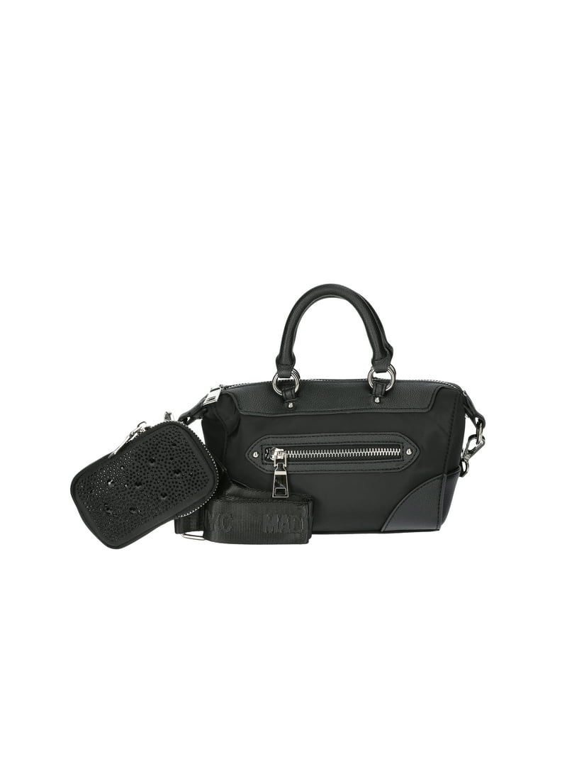 Madden NYC Women's Micro Top Handle Nylon Mini Handbag