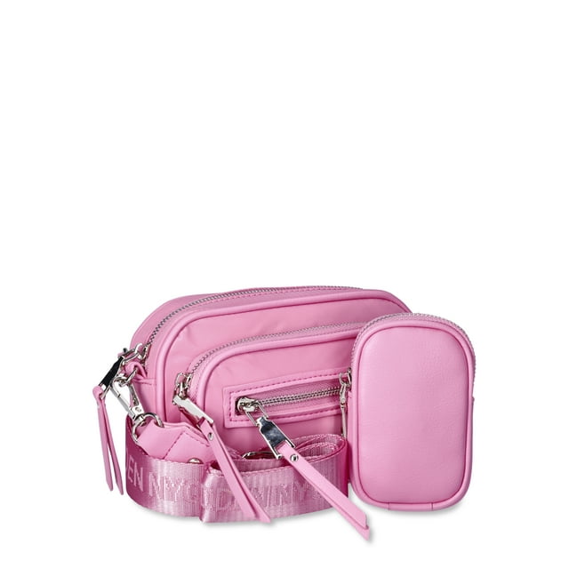 Madden NYC Women's Mini Convertible Handbag with Front Pocket, Pink ...