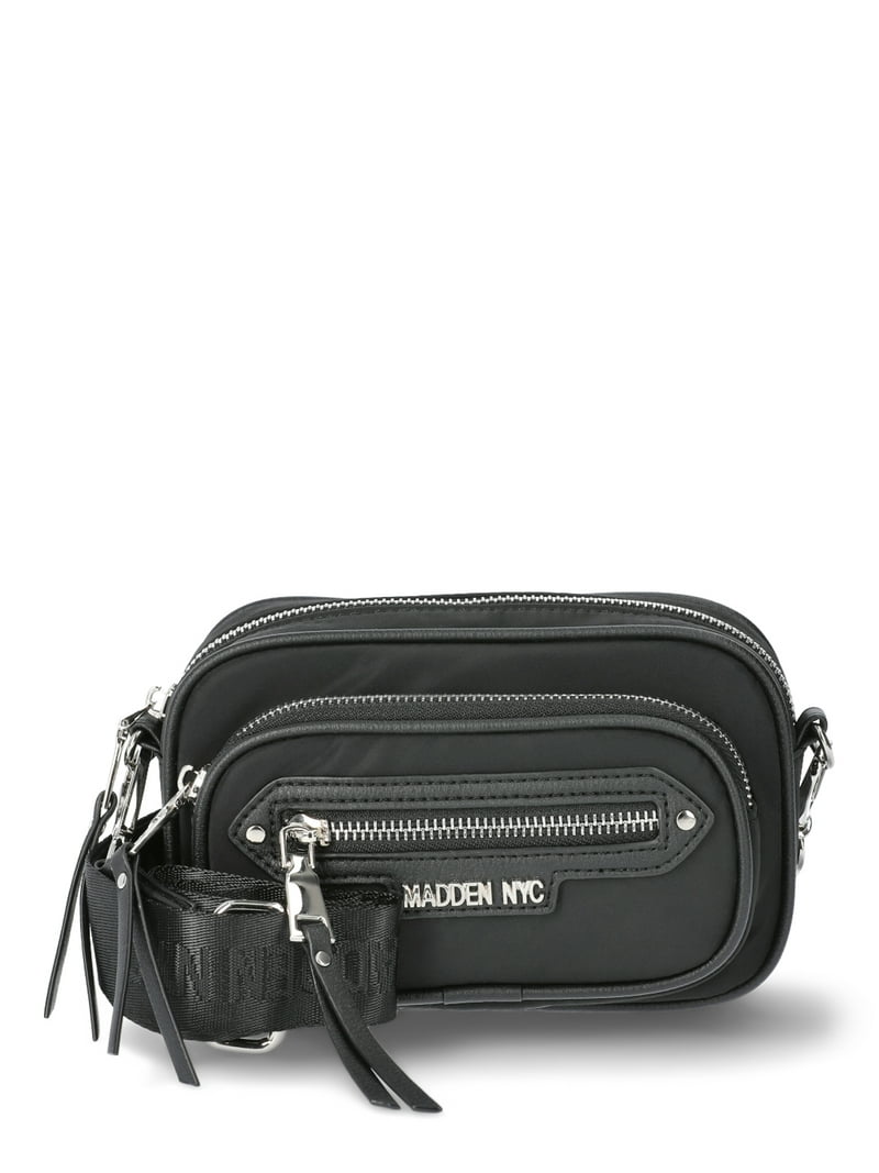 Madden NYC Women's Mini Front Pocket Convertible Bag, Black