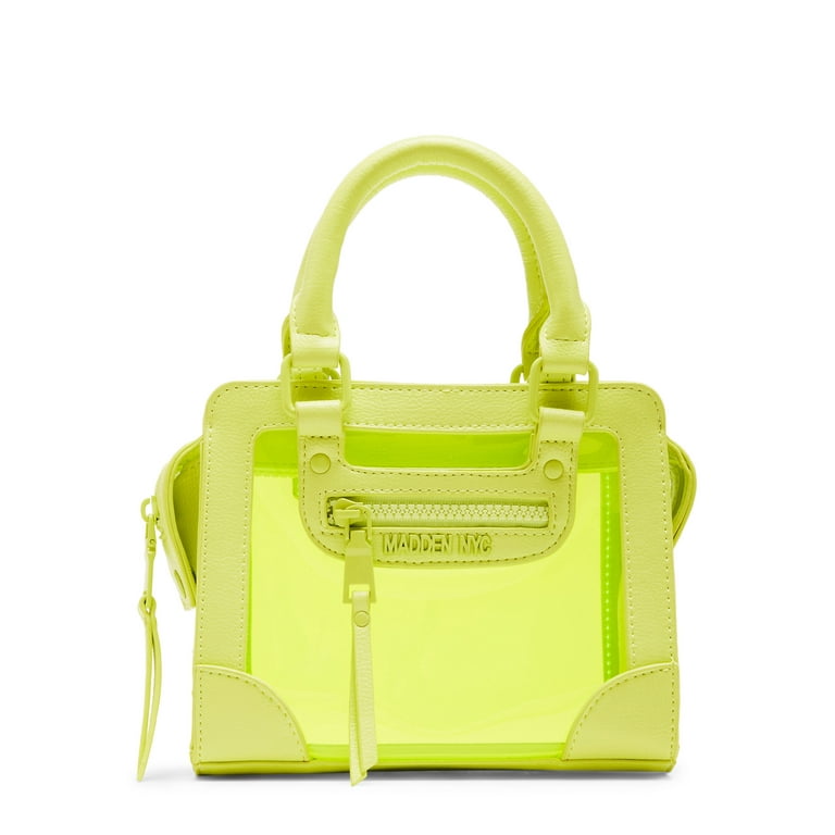 Madden NYC Women s Mini Satchel with Pouch Lime Green