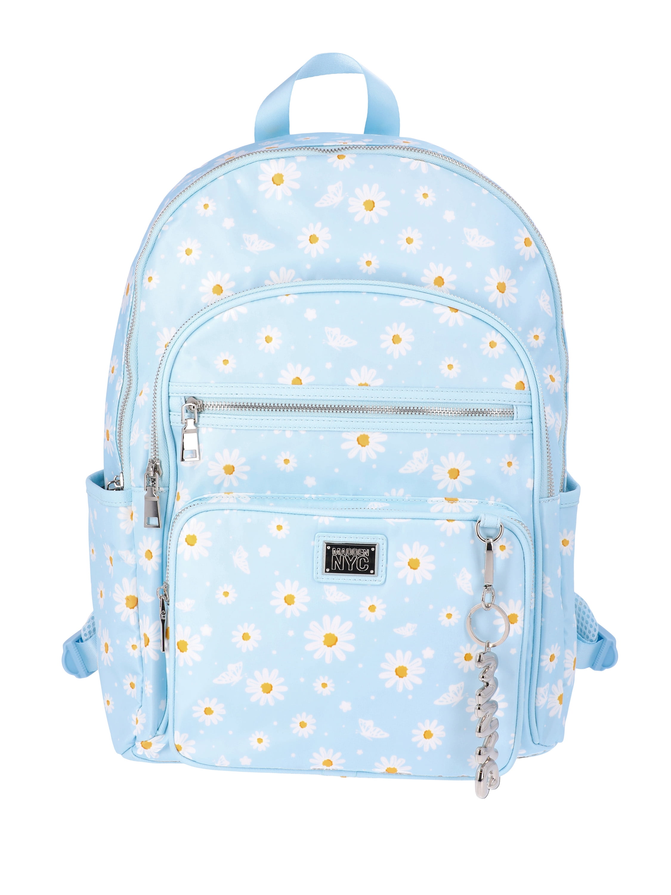 NEW Lt. Blue/White Pinstripe Madden Girl Backpack Nautica Navy Blue White Striped Backpack with | Mercari main image 3