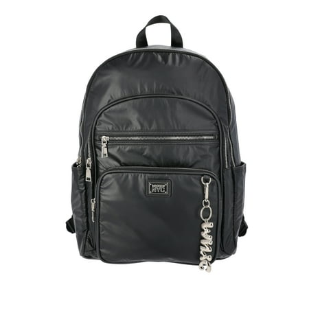 Madden NYC Women's Multi Pocket 17" Dome Backpack, Puffy Black