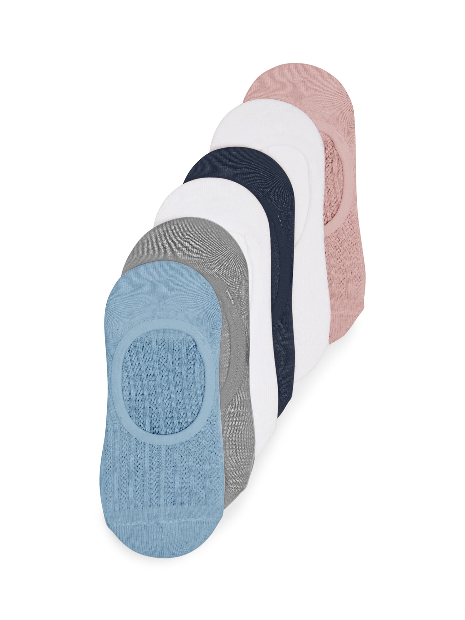 Madden NYC Women's No-Show Liners, 6-Pack, Fits Shoe Size 5-10