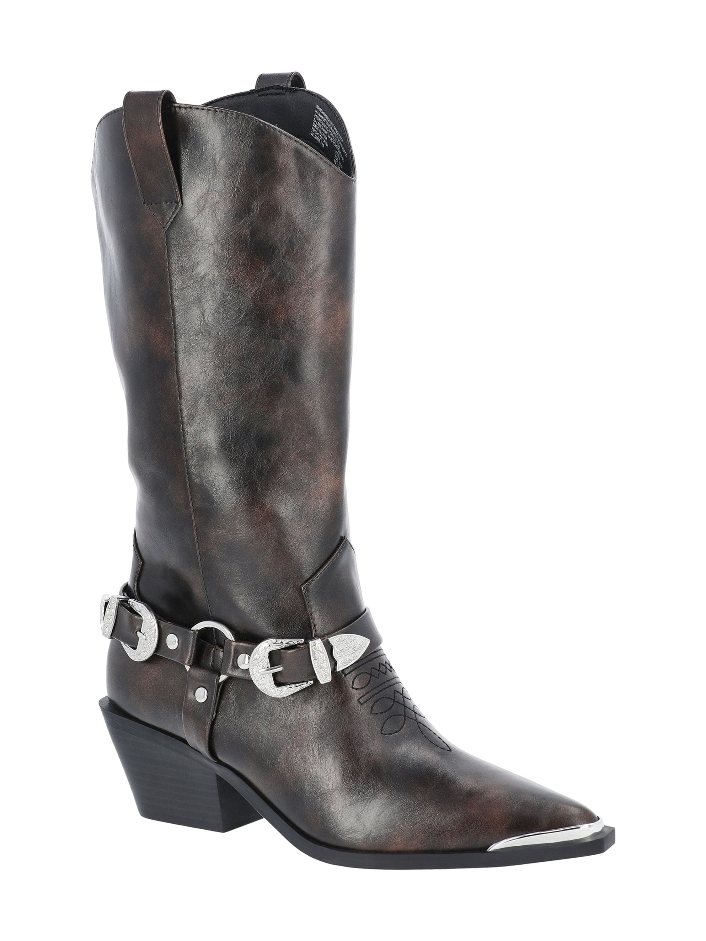 Madden NYC Women's Tall Moto Buckle Boots, Sizes 6-11
