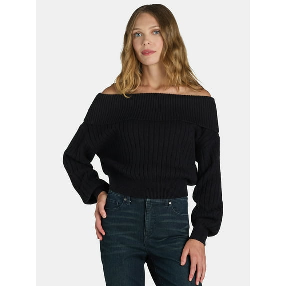 Madden NYC Women's Off the Shoulder Sweater