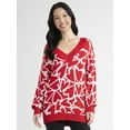 thumbnail image 1 of Madden NYC Women's Oversized Sweater, Midweight, Sizes XXS-XXL, 1 of 4
