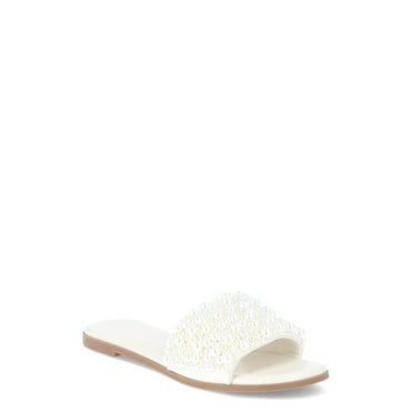 Madden NYC Women's Pearl Slide On Sandal
