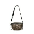 thumbnail interactive-video image 1 of Madden NYC Women's Faux Pearl and Chain Fannypack, Cheetah, 1 of 5