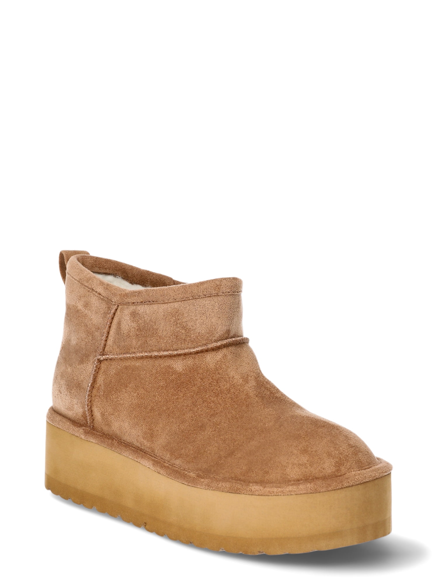 Madden NYC Women s Platform Cozy Ankle Boots Walmart