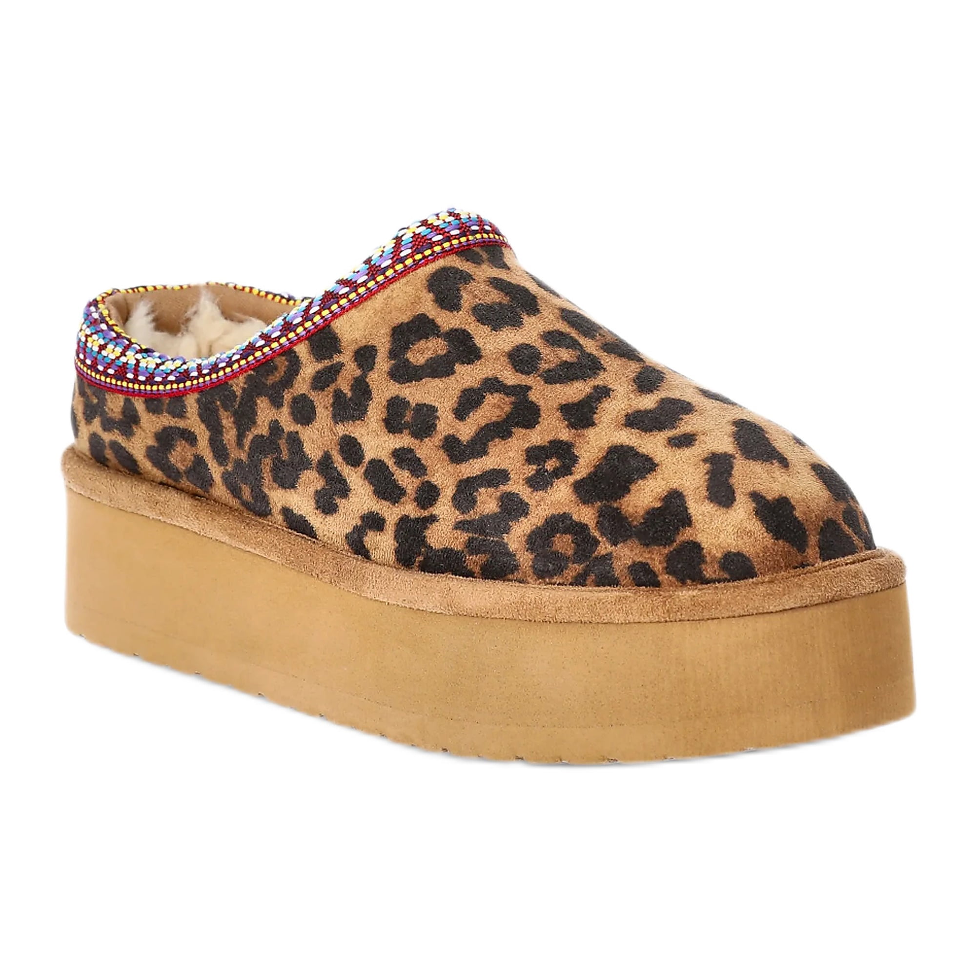 Madden NYC Women's Platform Faux Fur Lined Slip On Mules - Walmart.com