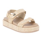 Madden NYC Womens Raffia Platform Sandals