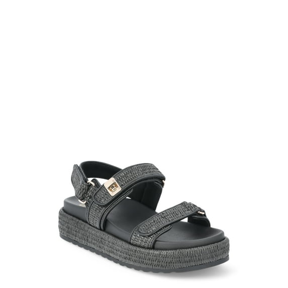 Madden NYC Women's Raffia Platform Sandals