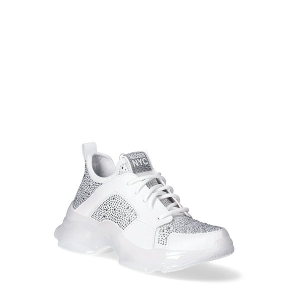 WOMEN'S MADDEN NYC RHINESTONE ATHLETIC SNEAKER