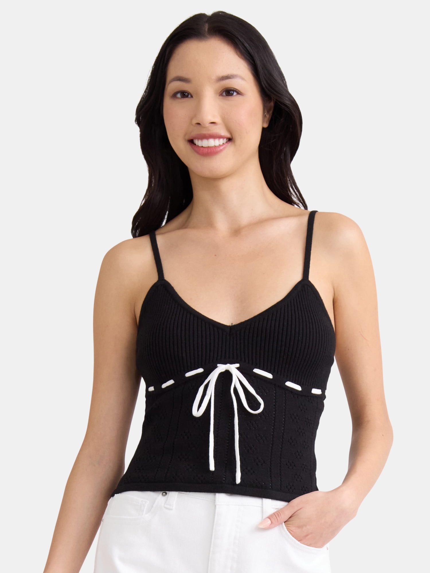 Ribbed Sweater Tank Top