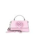 thumbnail image 1 of Madden NYC Women's Rosette Top Handle Handbag, Pastel Pink, 1 of 5