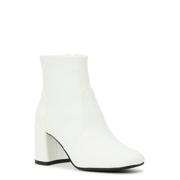 Madden NYC Women's Side Zip Heeled Bootie