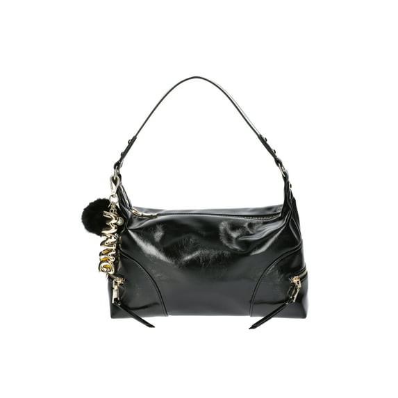 Madden NYC Women's Side Zipper Hobo Handbag, Black