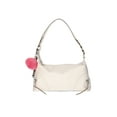 thumbnail image 1 of Madden NYC Women's Side Zipper Hobo Handbag, Cream, 1 of 4