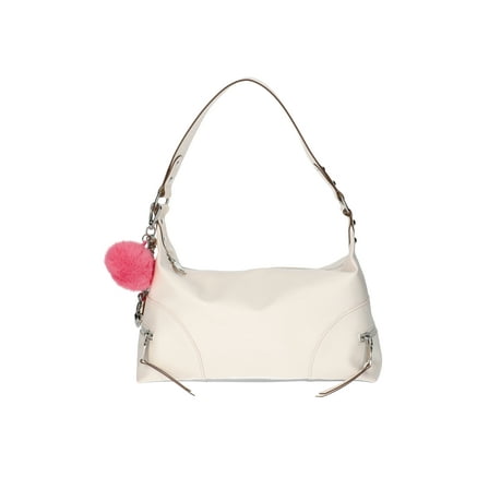 Madden NYC Women's Side Zipper Hobo Handbag, Cream