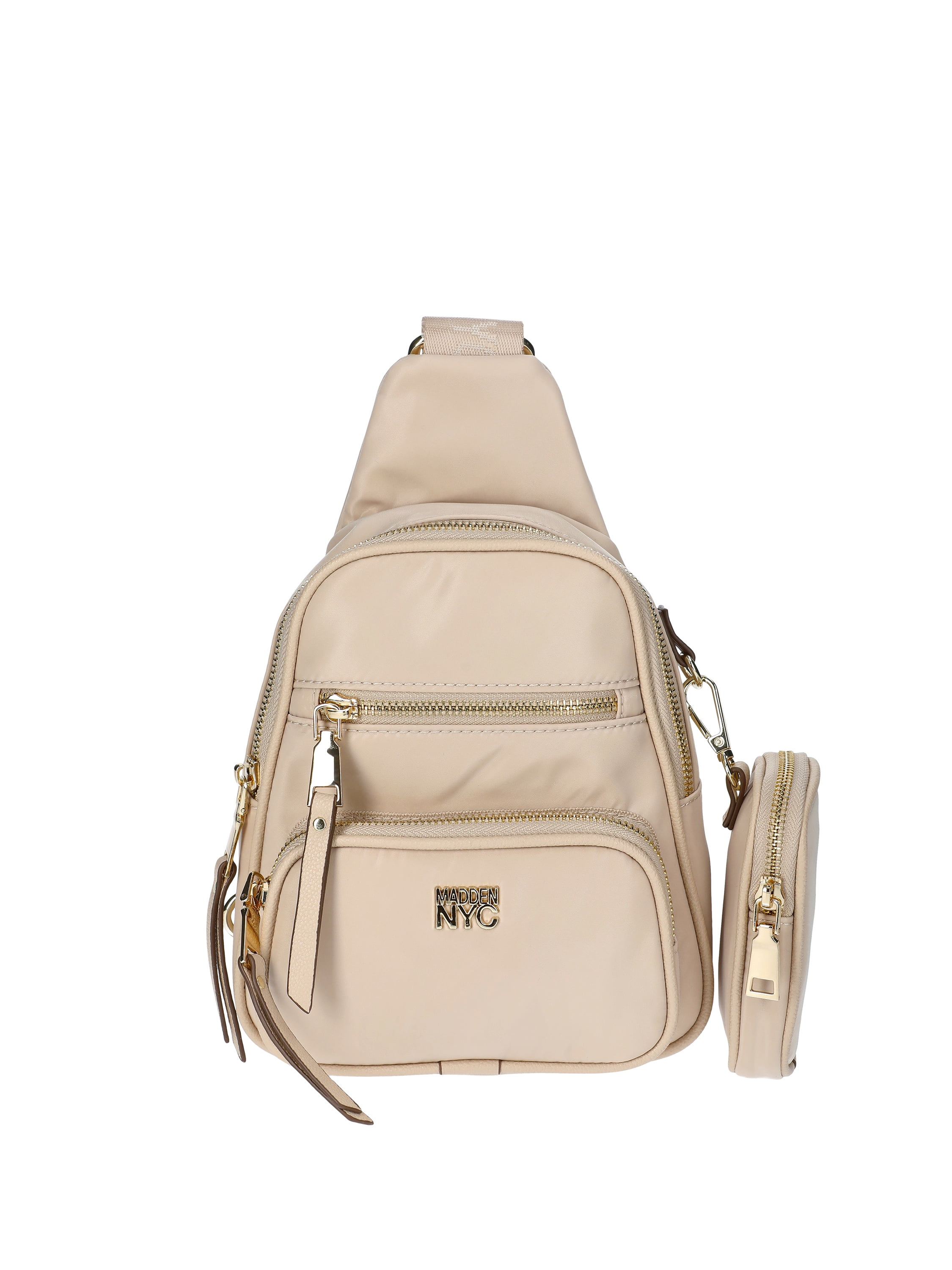 Madden NYC Women's Nylon Sling Bag, Khaki