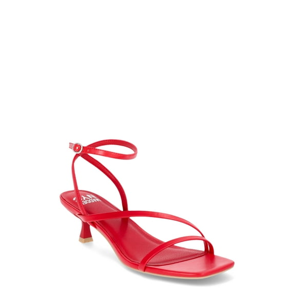 Madden NYC Women's Strappy Kitten Heel with Ankle Strap