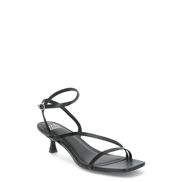 Madden NYC Women's Strappy Kitten Heel with Ankle Strap