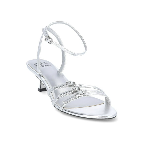 Madden NYC Women's Strappy Kitten Heel with Buckle Details